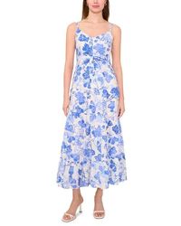 Halogen® - Tie Front Tiered Maxi Dress - Lyst