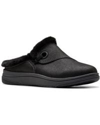 Clarks - Breeze Myth Faux Fur Lined Slipper - Lyst