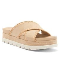 J/Slides - Whipstitched Platform Sandal - Lyst