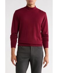 T.R. Premium - Slim Fit Mock Neck Sweater - Lyst