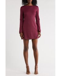 French Connection - Long Sleeve Ponte A-Line Dress - Lyst