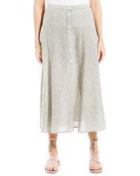Max Studio - Yarn Dyed Button Front Maxi Skirt - Lyst