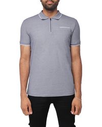 Xray Jeans - Pipe Trim Knit Polo Shirt - Lyst