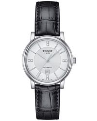 Tissot - Diamond Leather Strap Timepiece - Lyst
