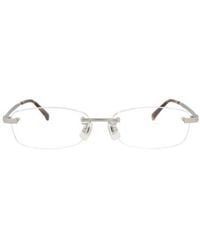 dunhill - 56Mm Rimless Rectangular Optical Glasses - Lyst