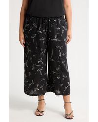 DR2 by Daniel Rainn - Floral Crop Wide Leg Pull-On Pants - Lyst