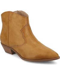Journee Collection - Taliah Western Ankle Boot - Lyst