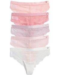Danskin - Lace 5-Pack Assorted Briefs - Lyst