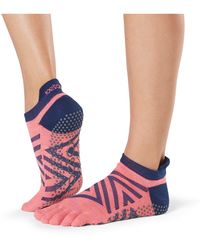 ToeSox Grip Ankle Socks - Multicolor