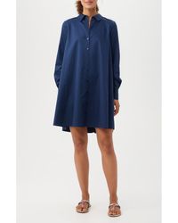 Trina Turk - Tulla Oversize Long Sleeve Organic Cotton Shirtdress - Lyst