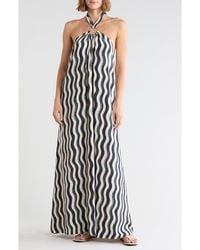 Elan - Ring Halter Maxi Cover-Up Dress - Lyst