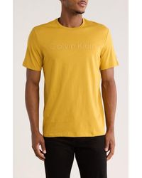 Calvin Klein - Standard Logo Cotton Crewneck T-Shirt - Lyst