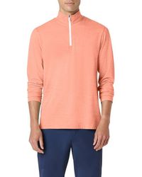 Bugatchi - Quarter Zip Performance Pullover - Lyst