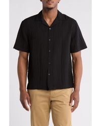 Cactus Man - Relax Texture Short Sleeve Camp Shirt - Lyst