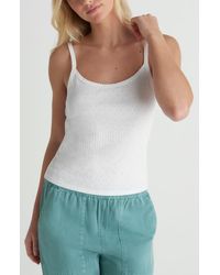 Hurley - Simple Joys Pointelle Cotton Tank - Lyst