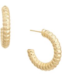 Juvell - Textured Hoop Earrings - Lyst