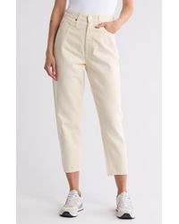 AG Jeans - Renn High Waist Crop Barrel Leg Pants - Lyst