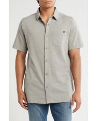 Hurley - Dobby Knit Short Sleeve Button-Up Shirt - Lyst