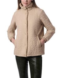Bernardo - Quilted Jacket With Faux Shearling Collar - Lyst