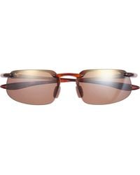 Maui Jim - Polarized Rectangular Sunglasses - Lyst