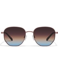 Quay - Big Time 54Mm Gradient Round Sunglasses - Lyst