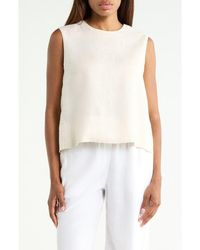 Theory - Button Back Sleeveless Shell - Lyst