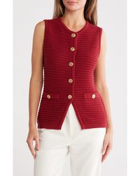 Gemma  Jane - Buttoned Sweater Vest - Lyst