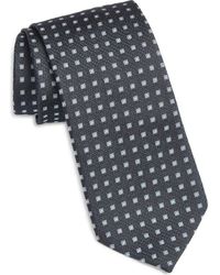 BOSS - Micropattern Silk & Wool Blend Tie Treated With Antimicrobial Technology To Keep You Feeling Fresh And Dry - Lyst