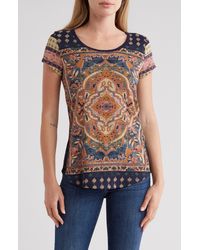 Lucky Brand - Tapestry Scoop Neck T-shirt - Lyst