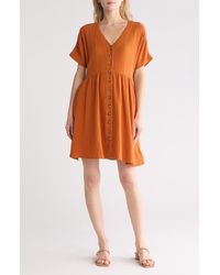 Madewell - Lightspun Button Front Minidress - Lyst