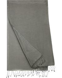 Saachi - Fringe Silk & Cotton Scarf - Lyst