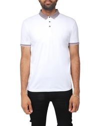 Xray Jeans - Pipe Trim Knit Polo Shirt - Lyst
