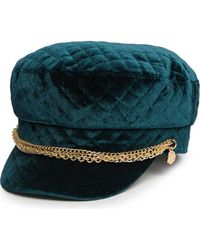 Vince Camuto - Quilted Velvet Conductor Hat - Lyst