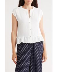Bobeau - Airflow Sleeveless Button-Up Top - Lyst