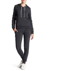 Alternative Apparel Distressed Fleece Sweatpants - Black