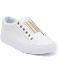 Tommy Hilfiger Laven Lace-less Sneaker In White/signature At Nordstrom Rack  | Lyst