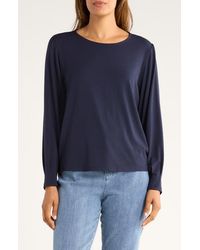 Eileen Fisher - Pleat Sleeve Top - Lyst