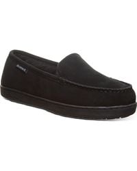 BEARPAW - Brian Suede Faux Fur Wool Blend Lined Slipper - Lyst