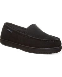 BEARPAW - Brian Suede Faux Fur Wool Blend Lined Slipper - Lyst