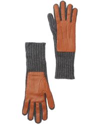Burberry Lambskin Knit Gloves - Multicolour