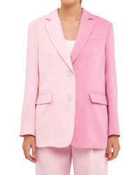 Endless Rose - Two-Tone Blazer - Lyst