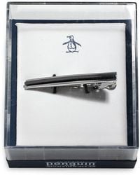 Original Penguin - Stripe Tie Bar - Lyst