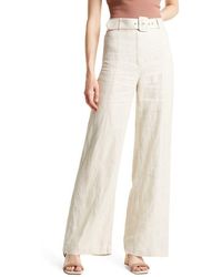 & Other Stories - Belted Linen Flare Pants - Lyst