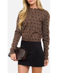 Blu Pepper - Polka Dot Cardigan - Lyst