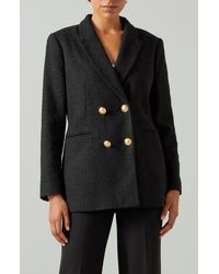 LK Bennett - Mariner Tweed Longline Jacket - Lyst