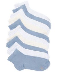 Lucky Brand - 10-Pack Assorted Mini Rib Quarter Crew Socks - Lyst