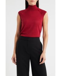 BOSS - Fipini Virgin Wool Turtleneck Tank - Lyst