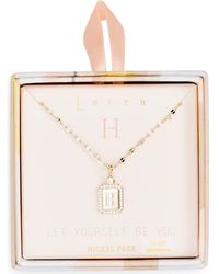 Leith - Initial Pendant Necklace - Lyst
