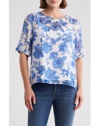 Vince Camuto - Lawn Floral Top - Lyst