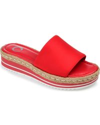 Journee Collection - Rosey Wedge Sandal - Lyst